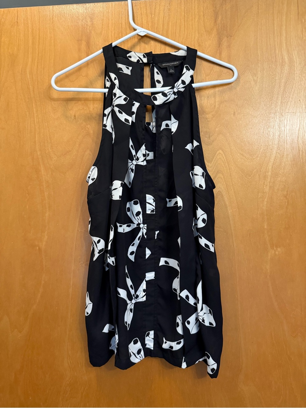 Banana Republic Black Halter Neckline Blouse
